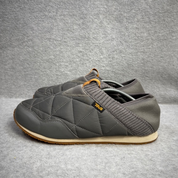 Teva Shoes Mens Size 10 Ember Moc Quilted Grey Slip On...